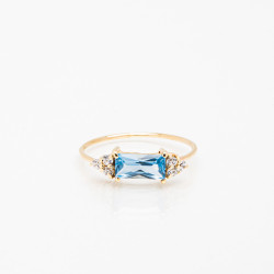 Anillo Blue Baguette Diamond